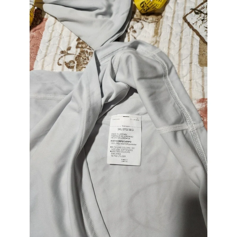 UNDER ARMOUR  Men's T-Shirt‎ Fish Elite Crew Long Sleeve UPF40 Gray Size 3XL